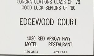 Edgewood Court Motel - 1979 Yearbook Ad (newer photo)